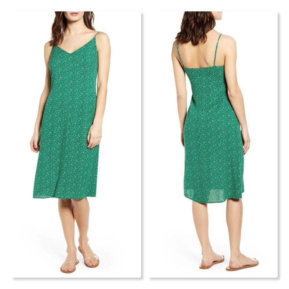 One Clothing Leopard Print Knee Length Slipdress